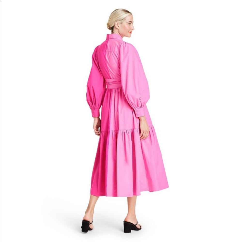 NWT Christopher John Rogers Pink Shirtdress Size 0 - Picture 4 of 4